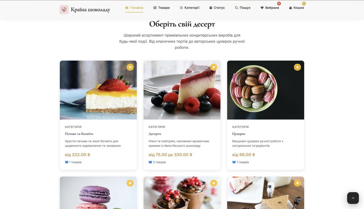 Країна шоколаду  продаж солодощів - gallery image