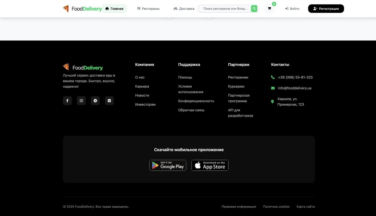 Платформа доставки їжі на мікросервісній архітектурі - gallery image