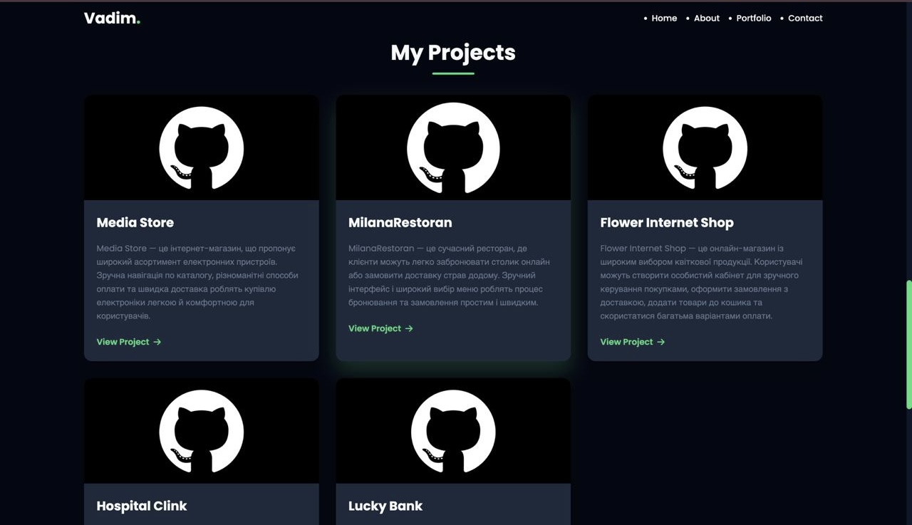 Створення сучасного цифрового портфоліо з інтерактивними ефектами - gallery image