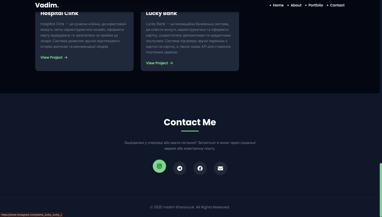 Створення сучасного цифрового портфоліо з інтерактивними ефектами - gallery image
