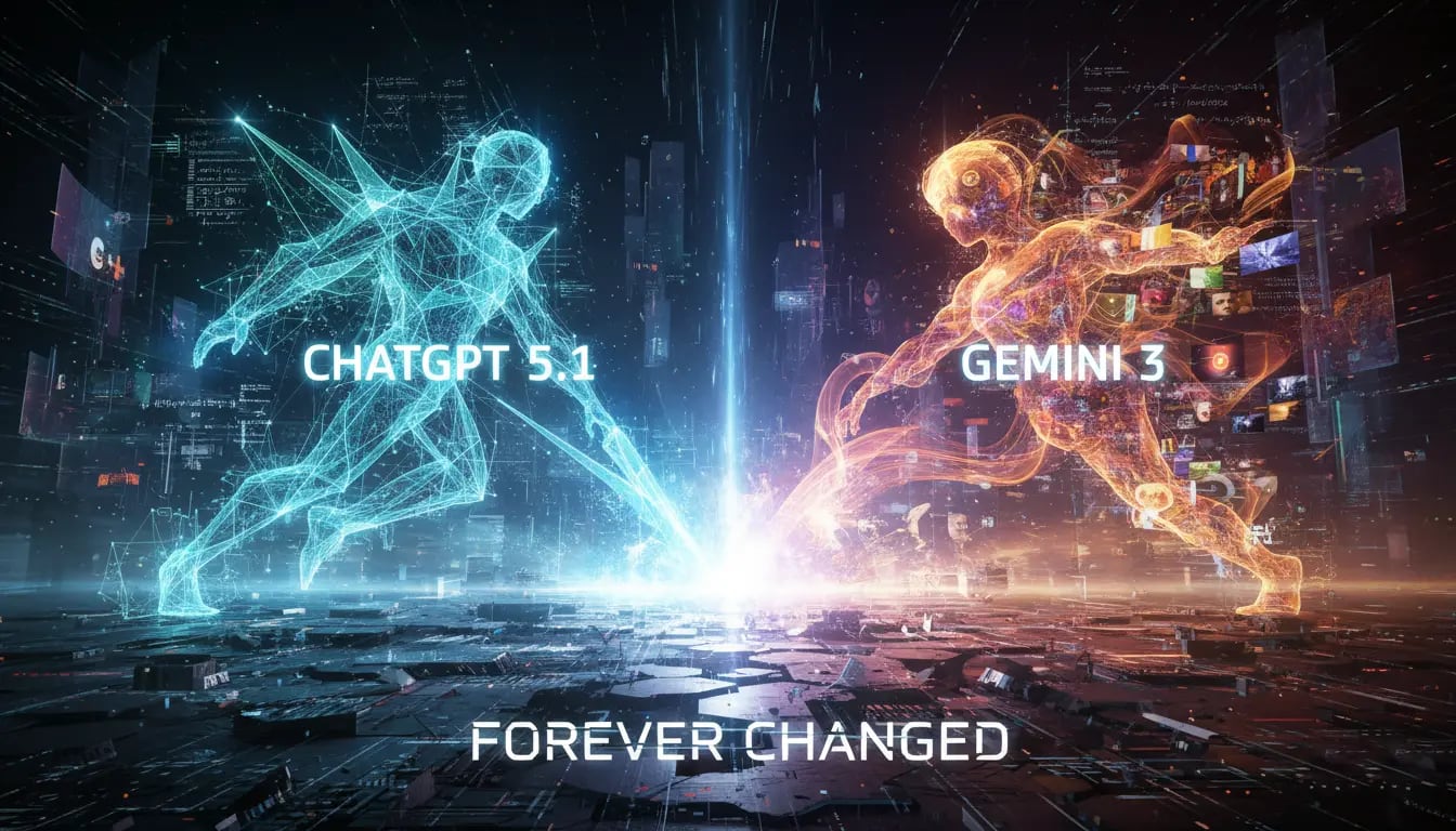 Gemini  3 vs ChatGPT 5.1 — реальне порівняння: швидкість, якість і слабкі місця