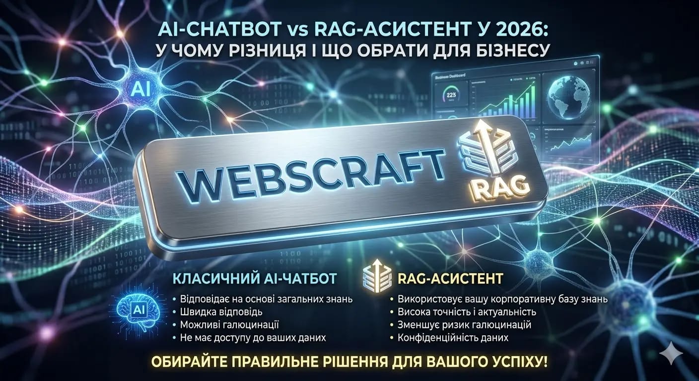 AI-чатбот vs RAG-асистент  у чому різниця і що обрати для бізнесу