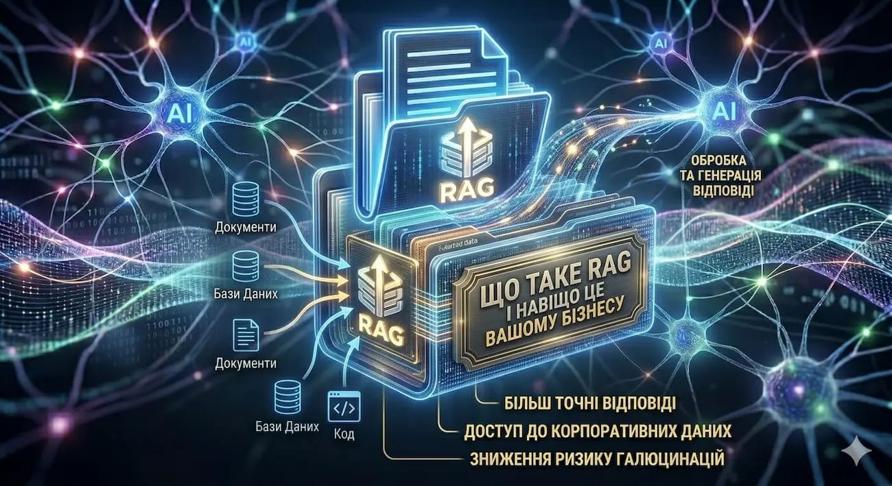 Що таке RAG і навіщо це вашому бізнесу у 2026: пояснення без технічного жаргону