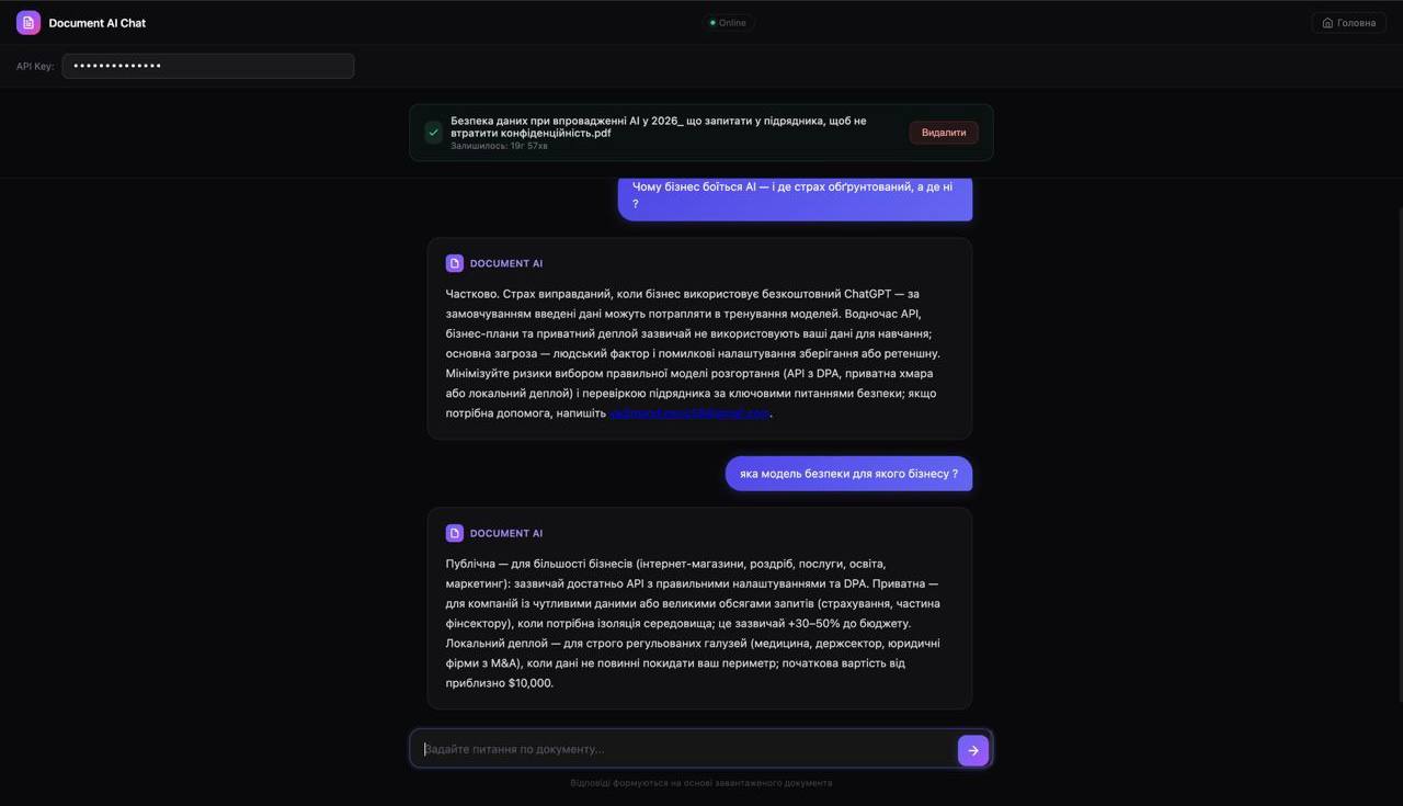 RAG PDF Service — AI-асистент для бізнесу - gallery image