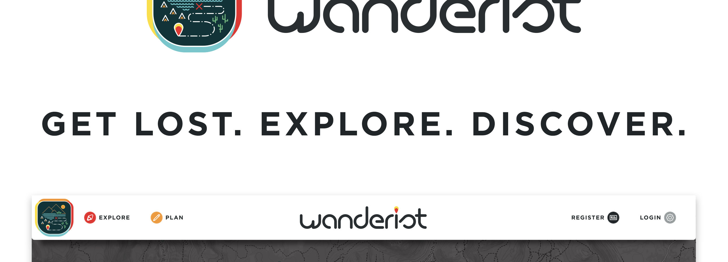 Wanderist branding and app design