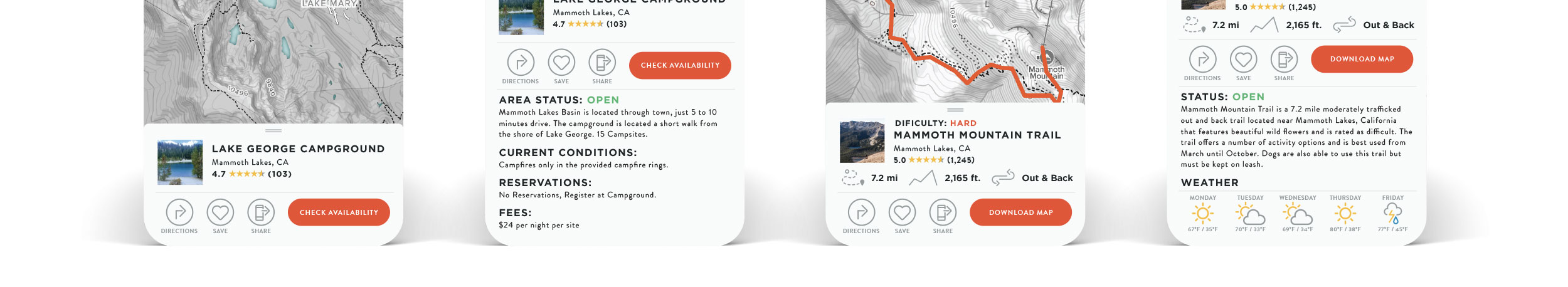 Wanderist branding and app design