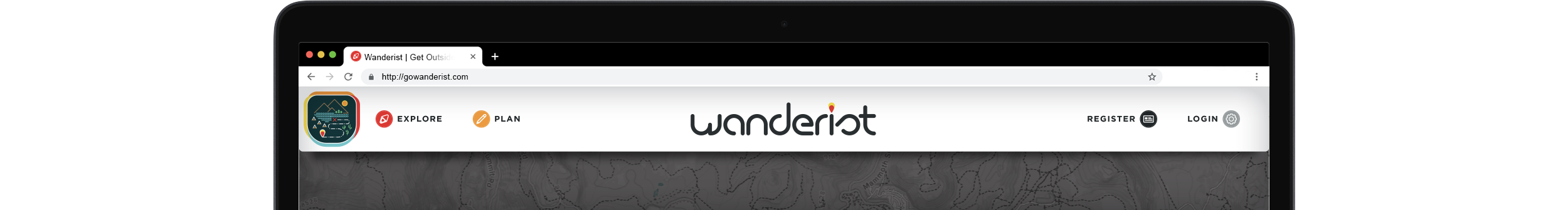 Wanderist branding and app design