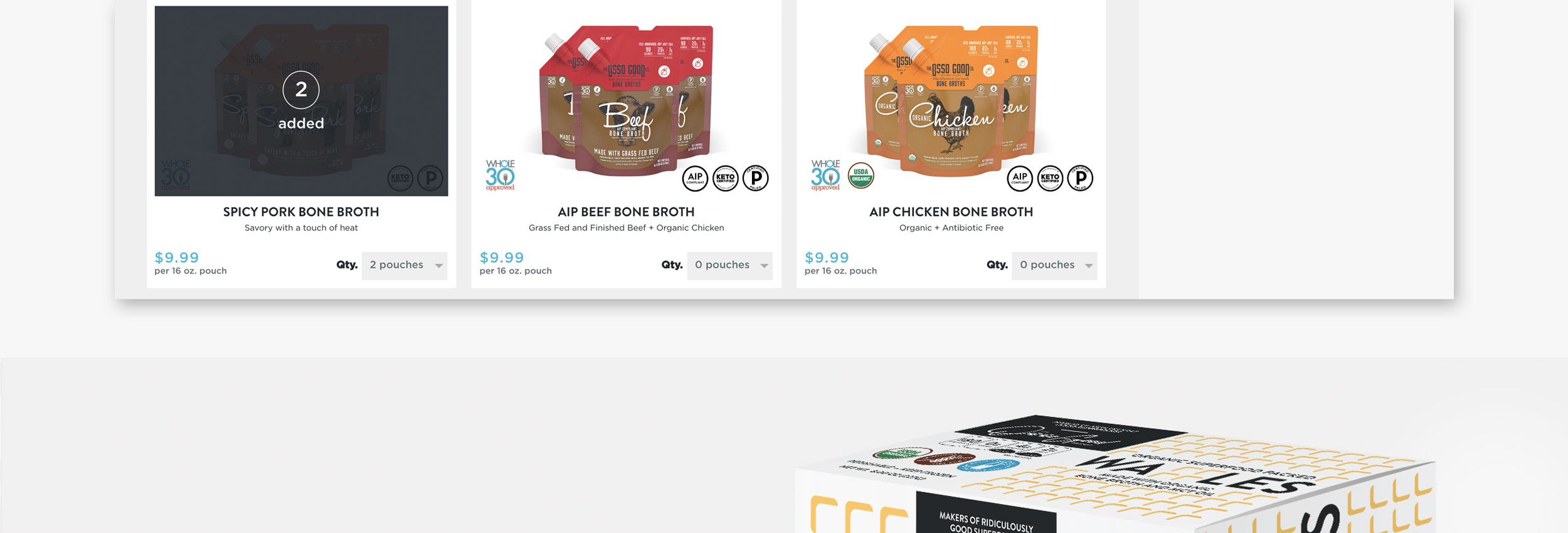 The Osso Good Company branding and website design