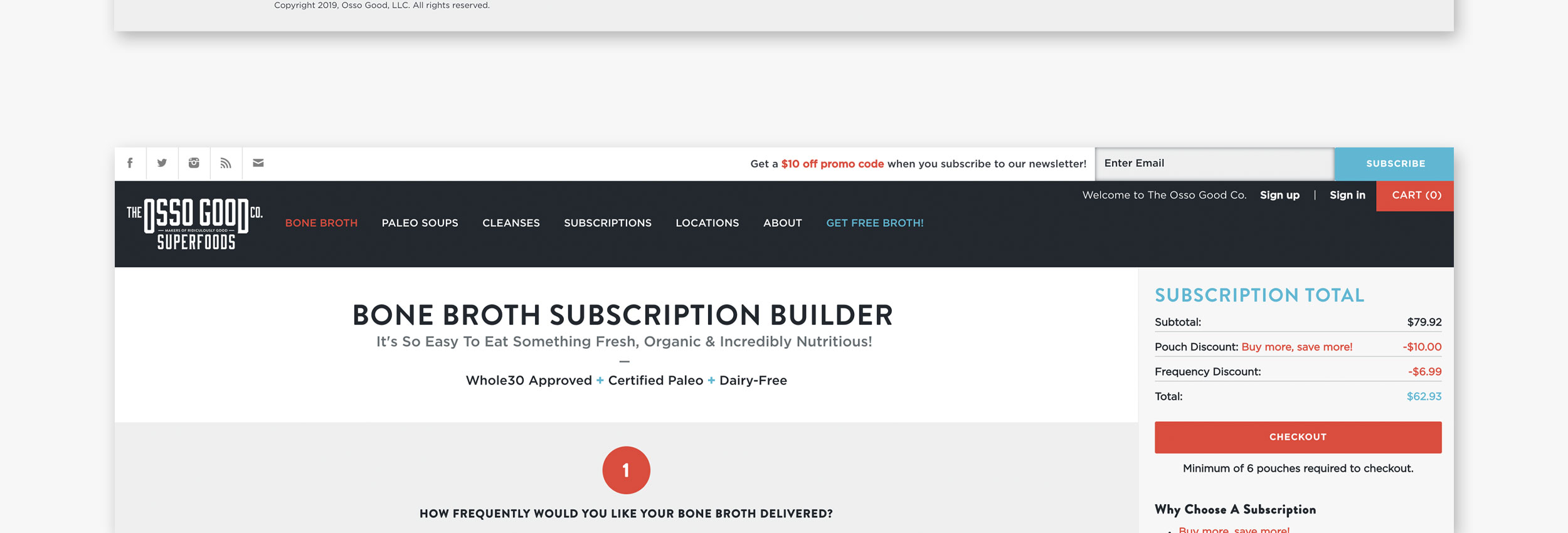 The Osso Good Company branding and website design