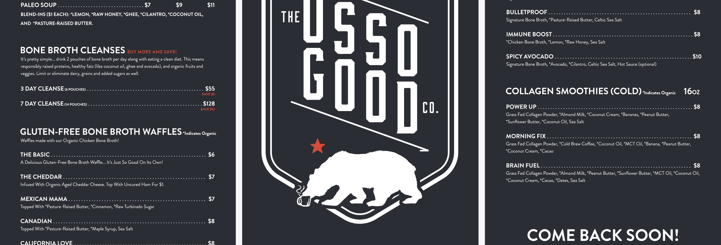 The Osso Good Company branding and website design