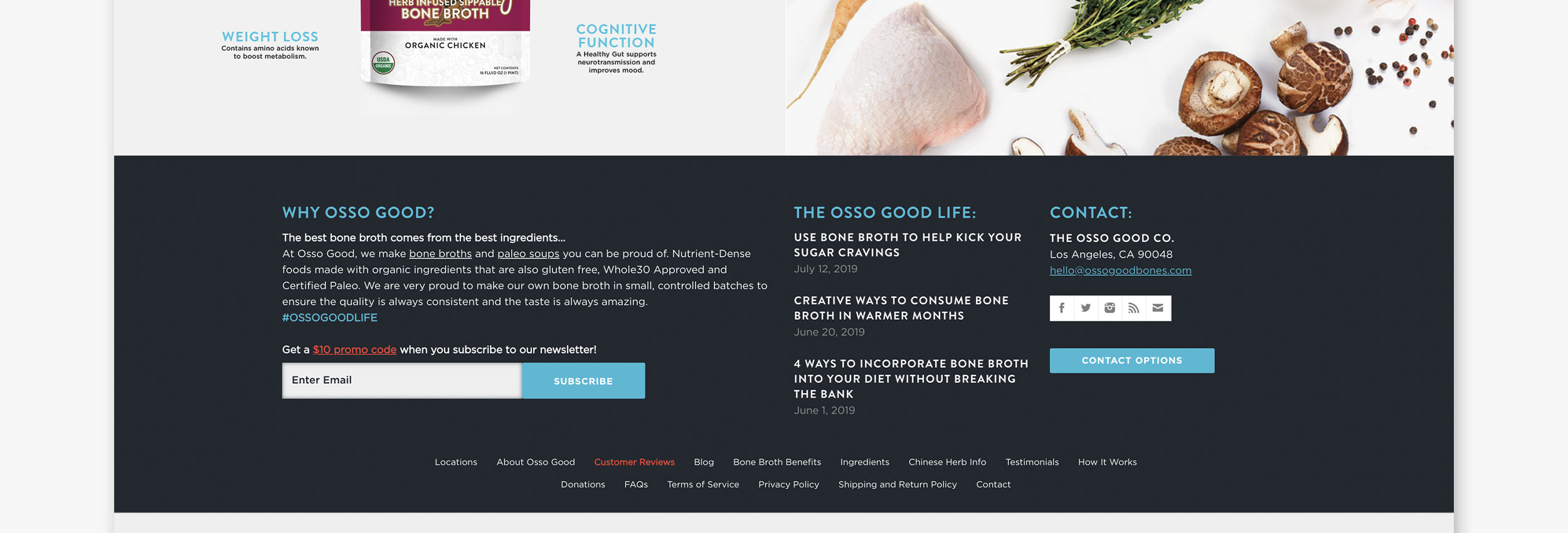 The Osso Good Company branding and website design