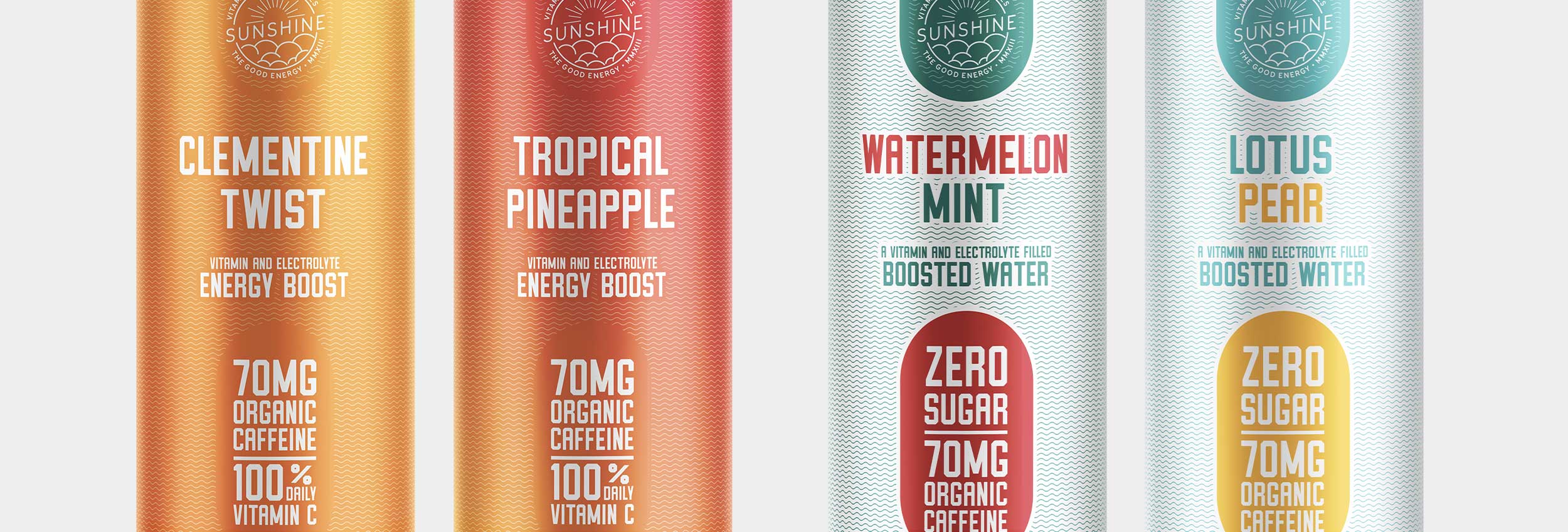 Sunshine Beverages Packaging Design