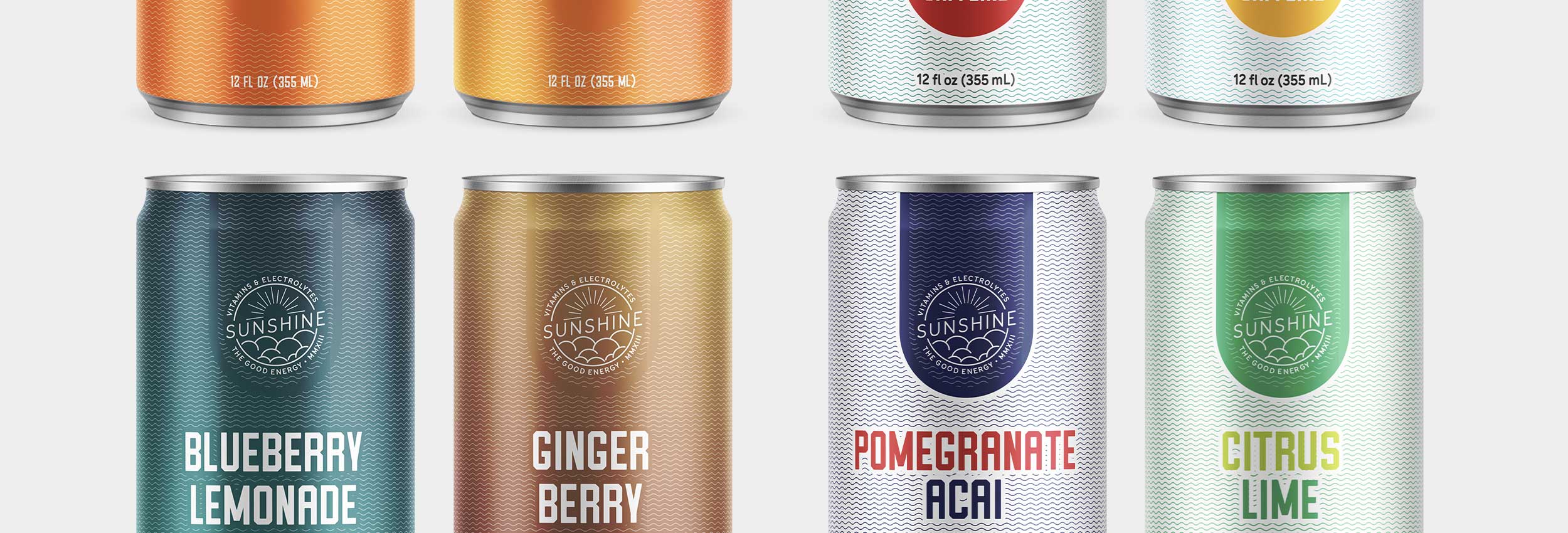 Sunshine Beverages Packaging Design