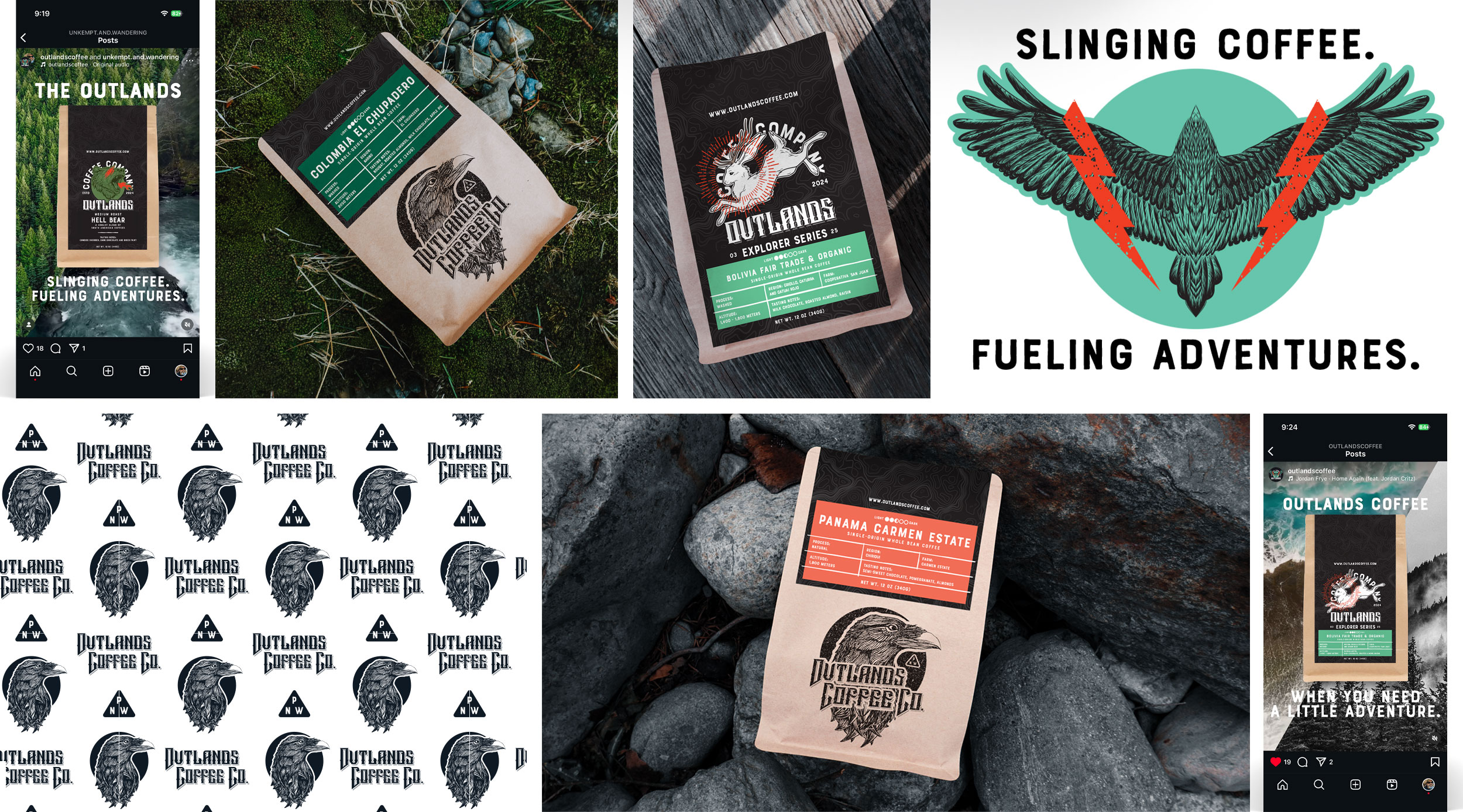 Outlands Coffee Company Branding and Packaging Design