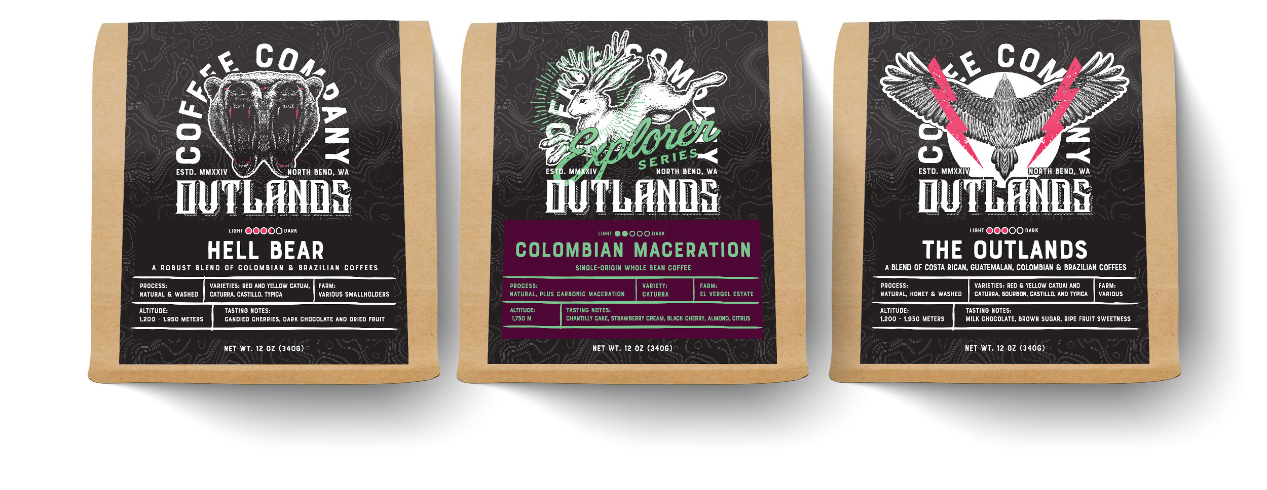 Outlands Coffee Company Branding and Packaging Design