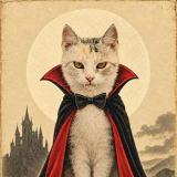 Dracula Poster pet portrait style