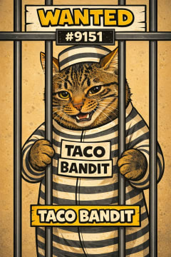 Bandido pet portrait example 3