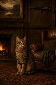 Hunter pet portrait example 3