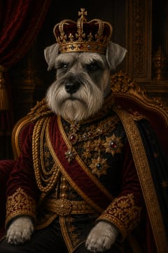 King Leopold pet portrait example 3