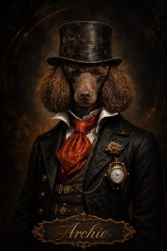 Dapper pet portrait example 3