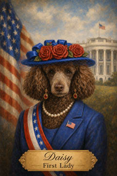 First Lady pet portrait example 3