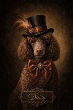 Noblesse pet portrait example 3