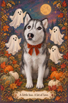 A Little Boo pet portrait example 2