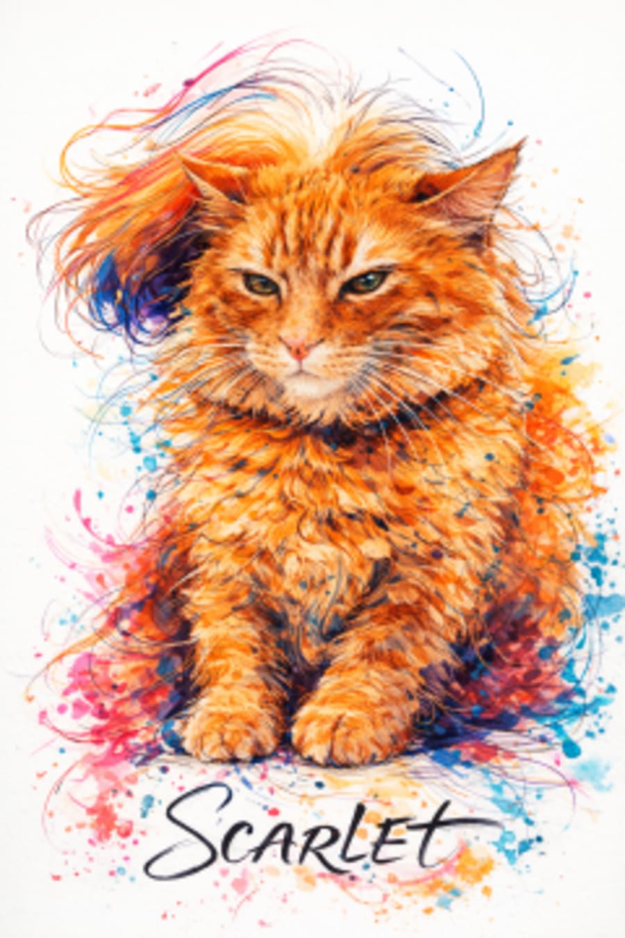 Wildstroke pet portrait example 2