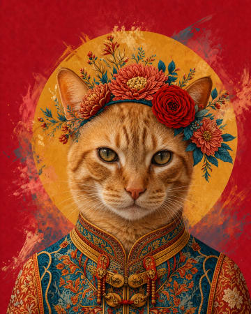 Sakura Sol pet portrait style