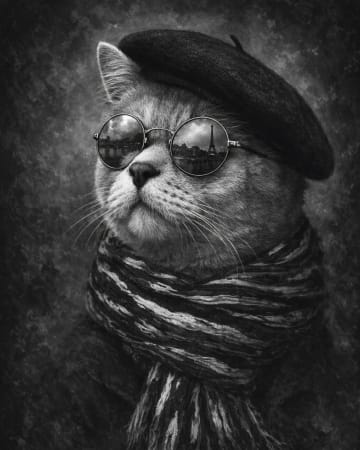 Branchรฉe Noir pet portrait example