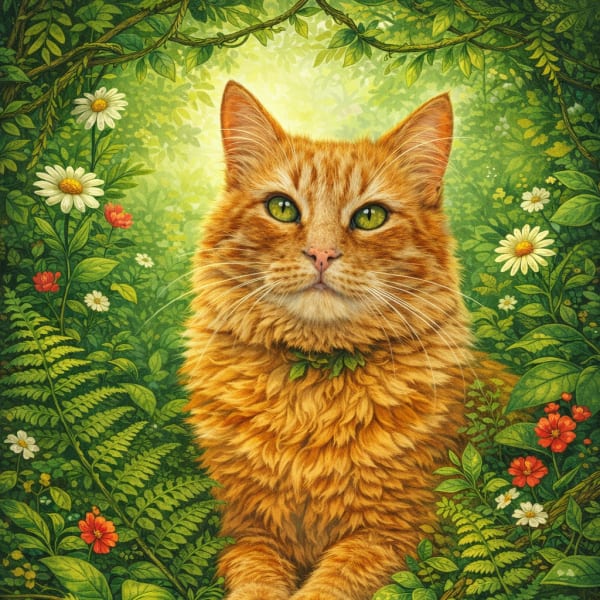 Nature pet portrait example