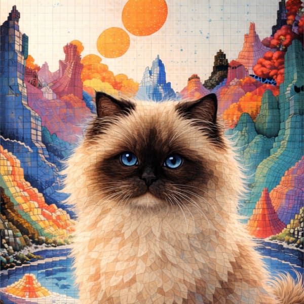 Tilescape pet portrait example