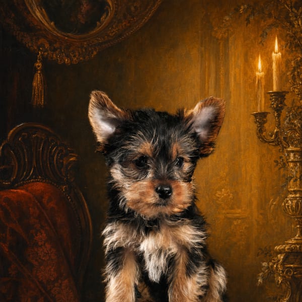 Velvet Royalty pet portrait example
