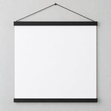 Classic Hanging Poster with a black hanger, no artwork on it yet