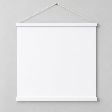 Classic Hanging Poster with a white hanger, no artwork on it yet