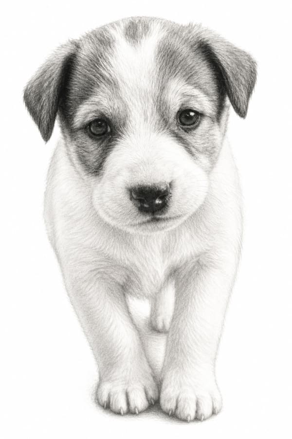 Sketch pet portrait style