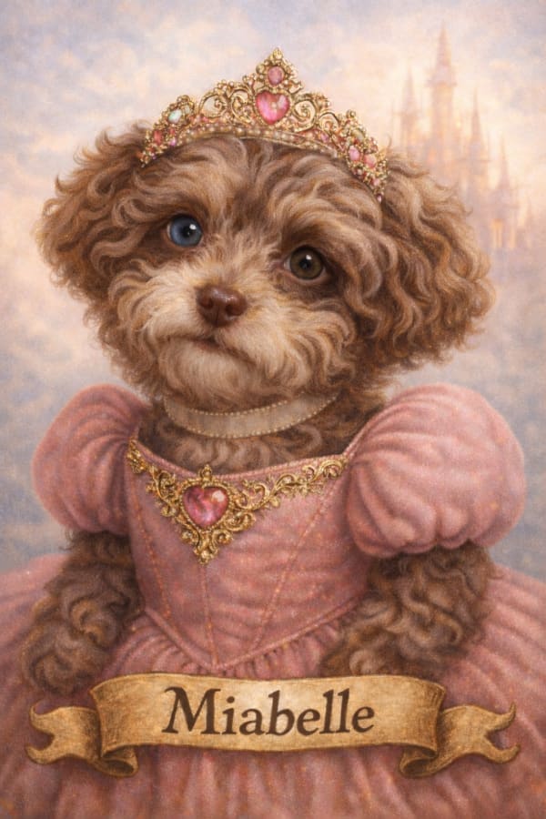 Miabelle's Royal Princess pet portrait