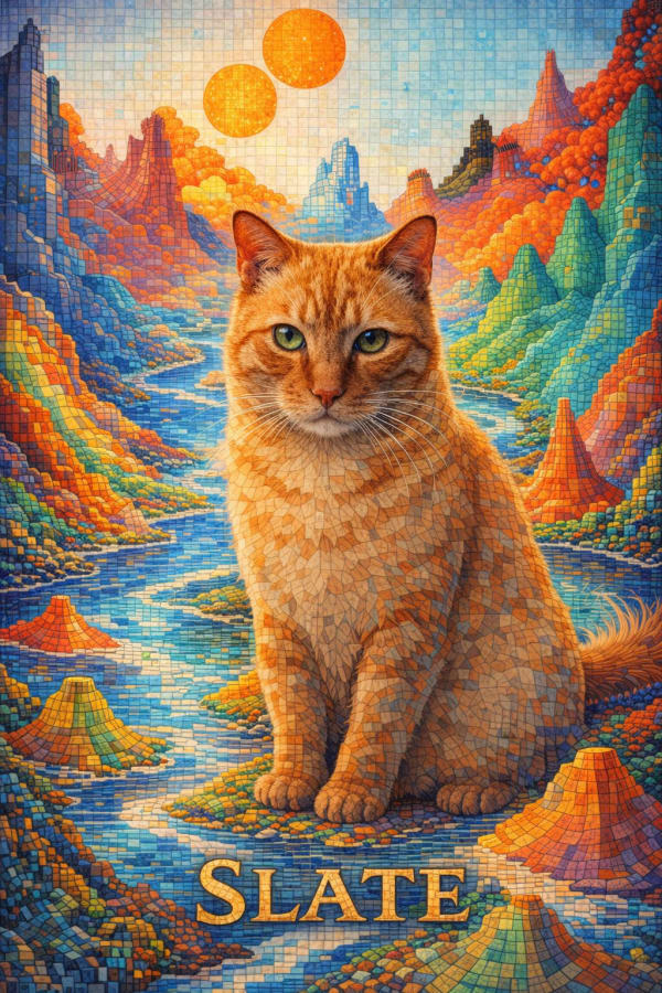 Tilescape pet portrait style