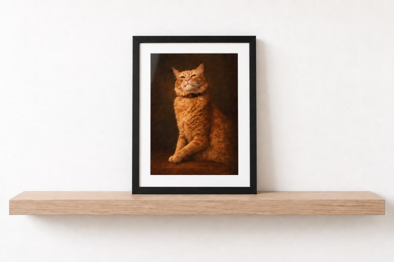Standard print, shown as a framed print