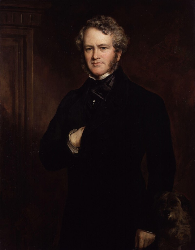 Portrait of Sir Edwin Landseer (1802-1873) by Sir Francis Grant, 1852 — the Victorian master of dog portraiture, Queen Victoria's favorite painter