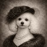 Mia's custom pet portrait