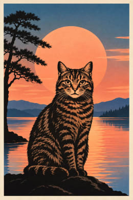 Willow, a custom pet portrait made from the prompt below