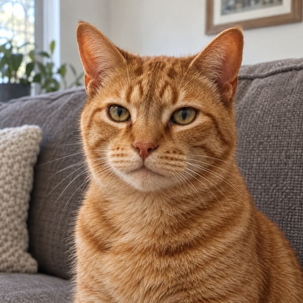 The photo the Ace pet portrait example was made from