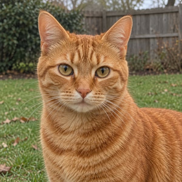 The photo the Autumn Harvest pet portrait example was made from