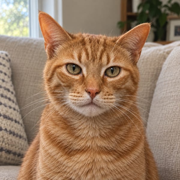 The photo the Dapper pet portrait example was made from