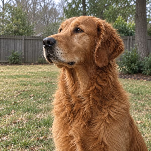 The photo the First Light pet portrait example was made from