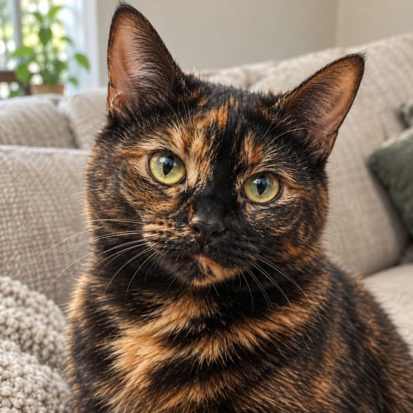 The photo the Forever in Bloom pet portrait example was made from