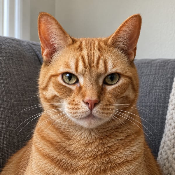 The photo the Napolean pet portrait example was made from