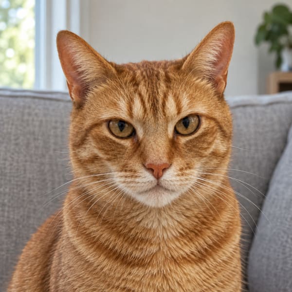 The photo the Retro Tycoon pet portrait example was made from