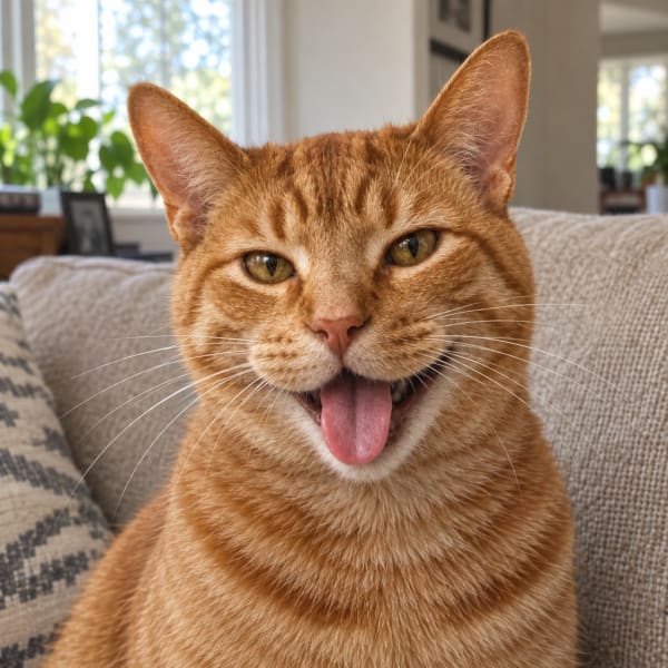 The photo the Semper Fur pet portrait example was made from